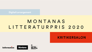 Montanas Litteraturpris Kritikersalon - Matthias Wivel og Bodil Skovgaard Nielsen